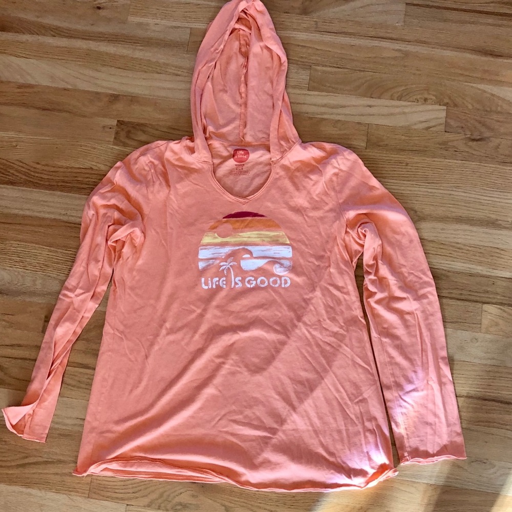 Life Is Hood Long Sleeve Thin Hoodie